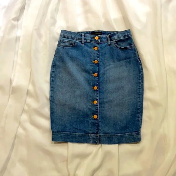 Banana Republic Denim Pencil Skirt - Picture 3 of 7